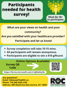 Rural Outreach Center Community health survey