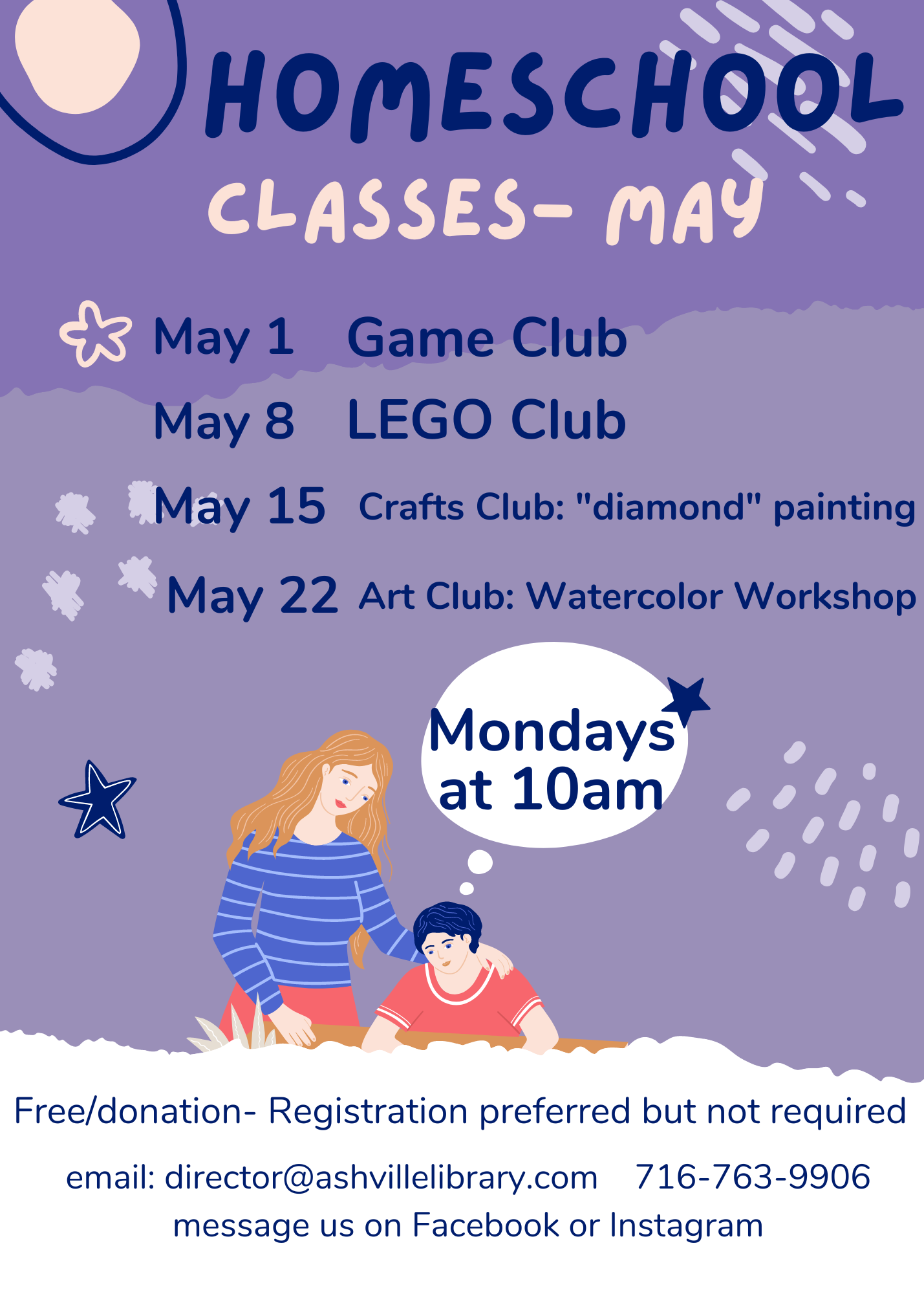 Homeschool Classes – May