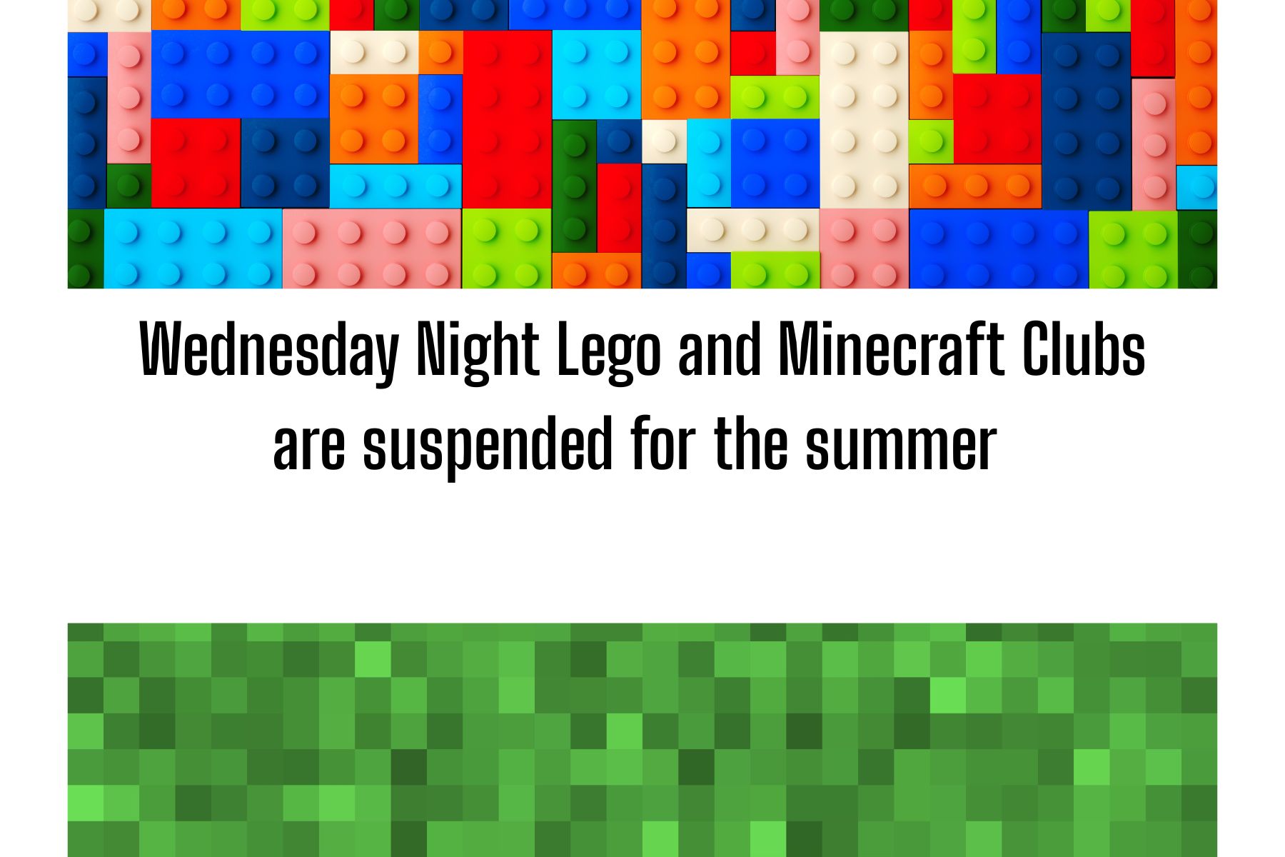 Lego and Minecraft on Summer Break