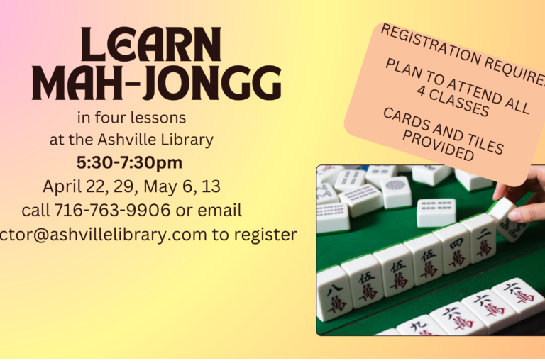 Learn MahJong Classes Set for April and May