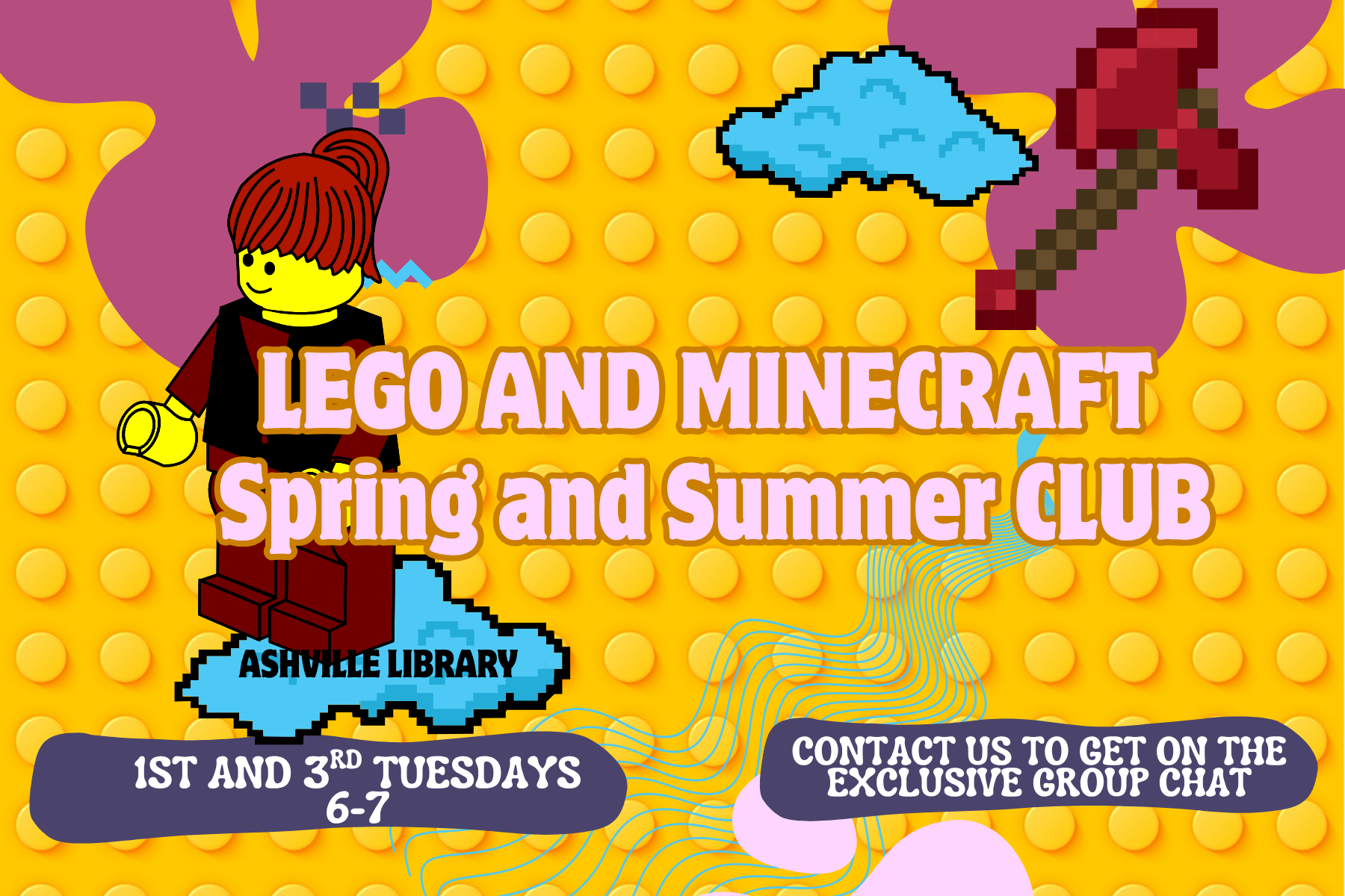 Minecraft Club Moving to 1st and 3rd Tuesdays for Spring and Summer
