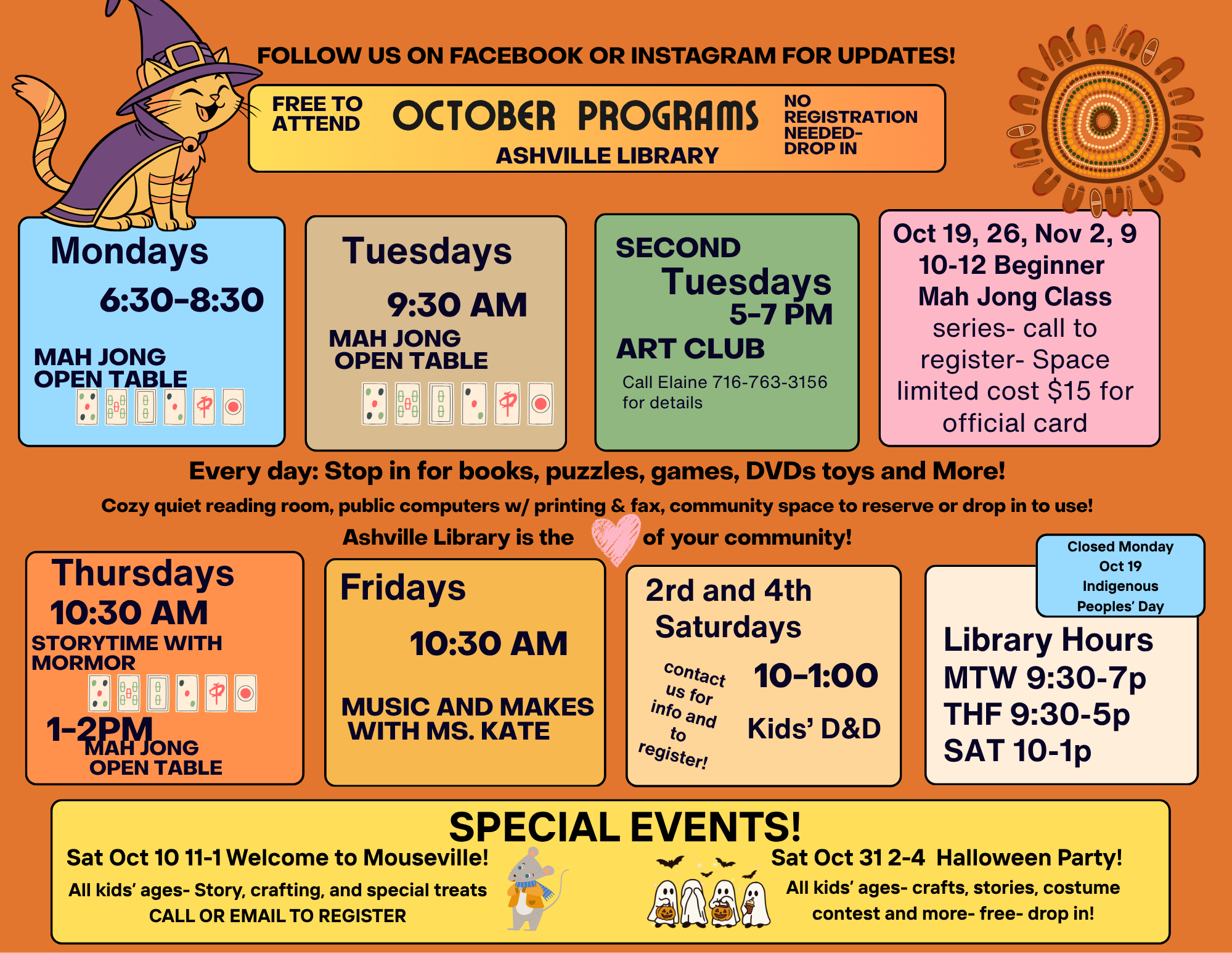 October Programs