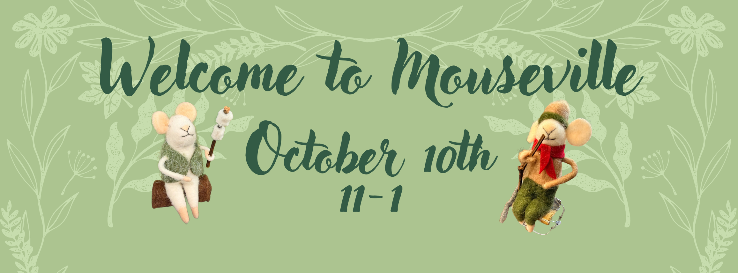 Mouseville is heading to Ashville Library!